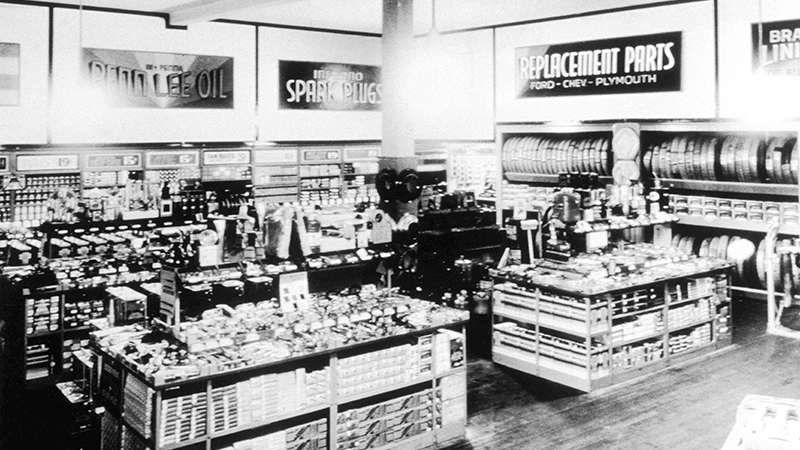 1932 Advance store interior