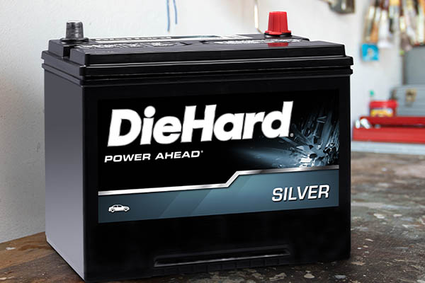 silver DieHard battery