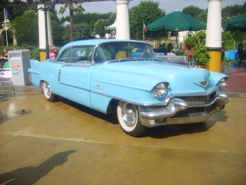 A baby blue 1956 CadillacEldorado