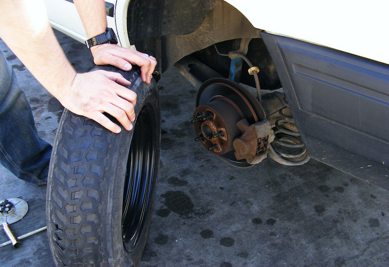 Mike Petrucci, Flickr. flat tire