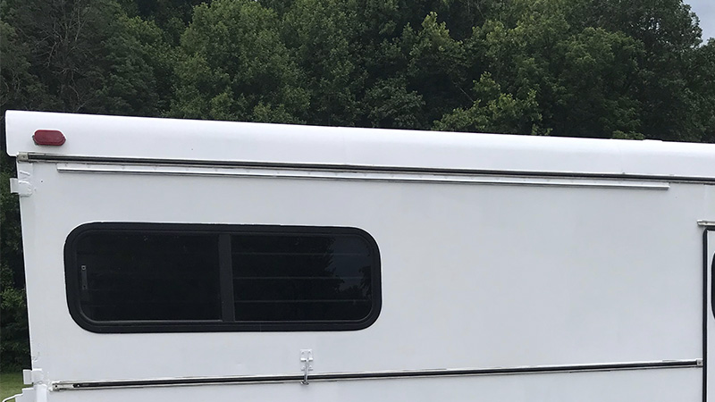 close up of finished trailer
