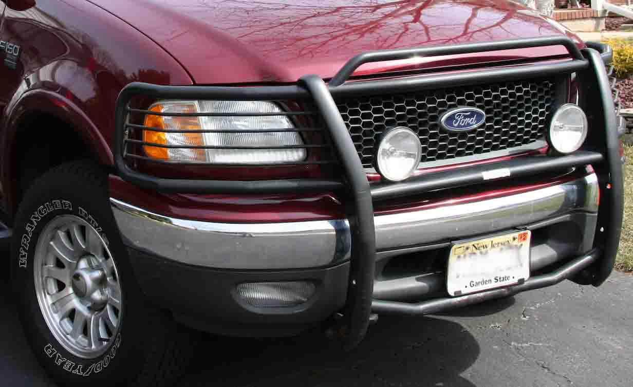 grille guard on truck 