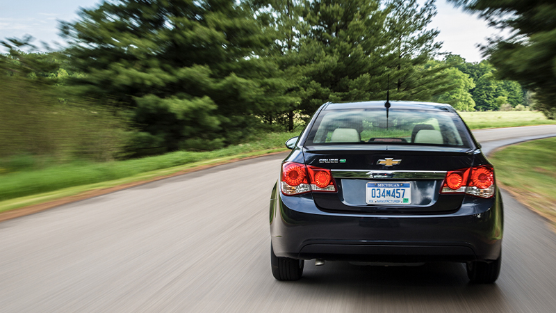 2014 Chevrolet Cruze on the road
