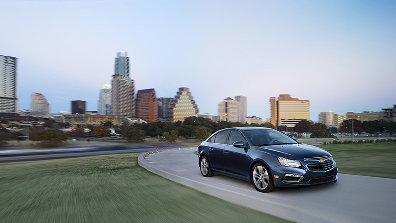 2015 Chevrolet Cruze on a road