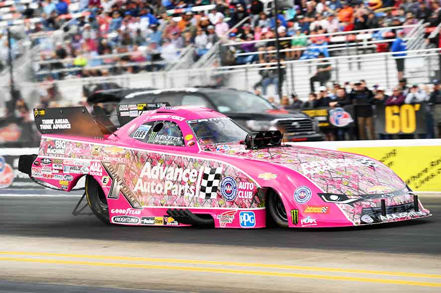 Courtney Force's Pink Funny Car