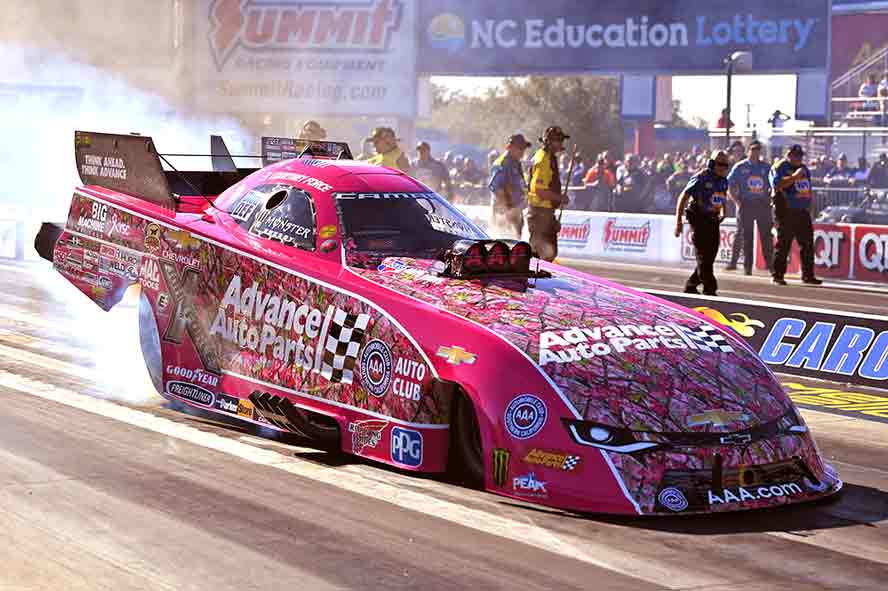Courtney Force's Pink Funny Car