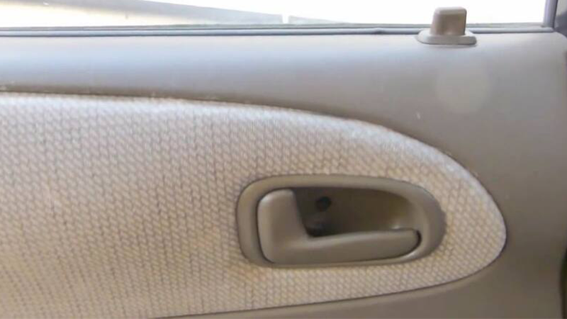 interior car door handle and lock