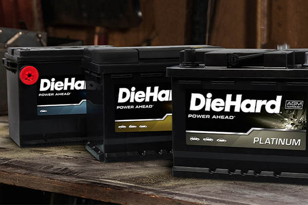 various DieHard batteries