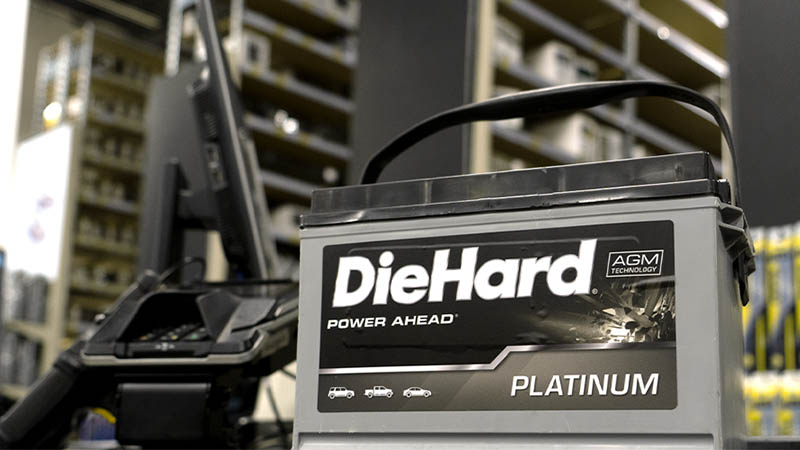 DieHard platinum battery in store