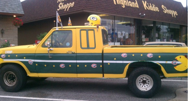 Green Bay Packers truck