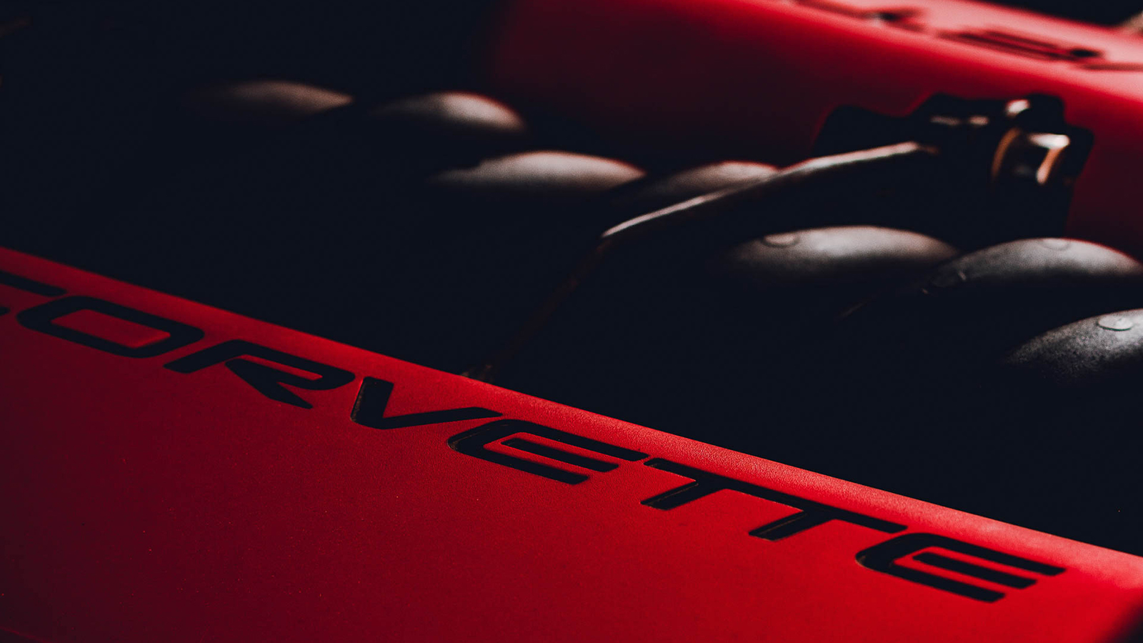Red Corvette Engine