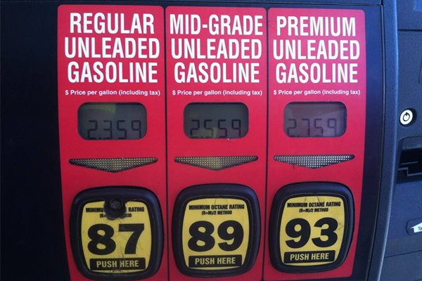 gas pump fuel options