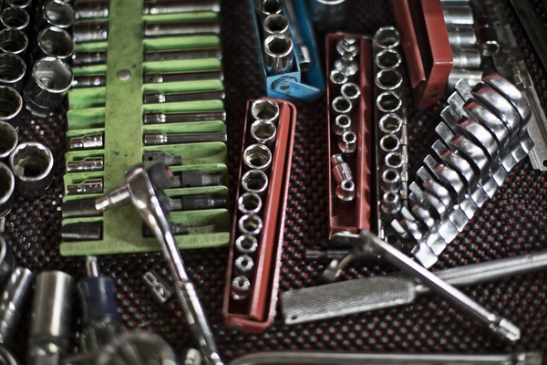 assortment of hand tools