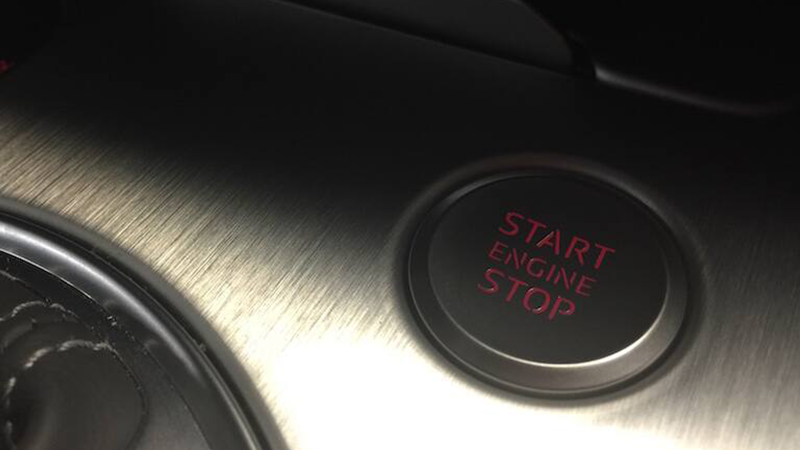 Car ignition button