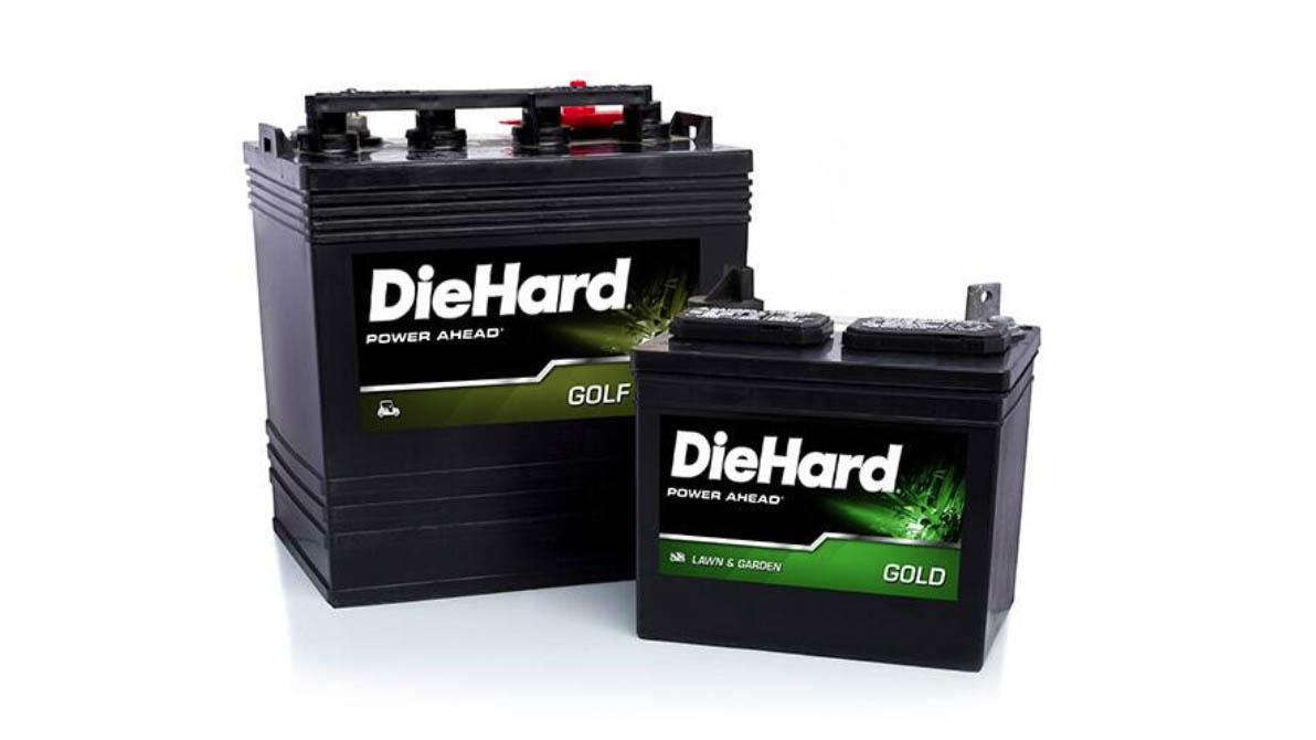 DieHard golf cart and lawn mower batteries