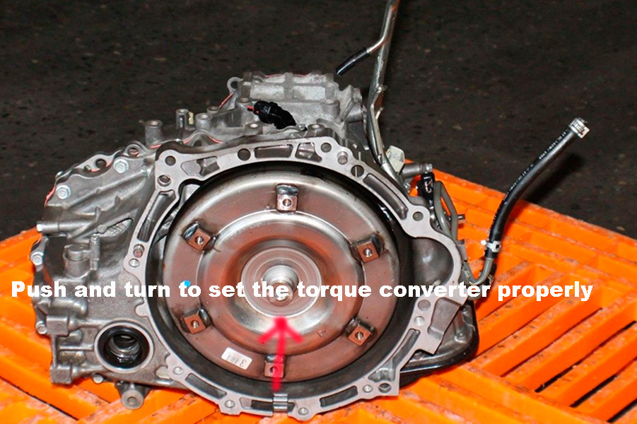 torque converter installation